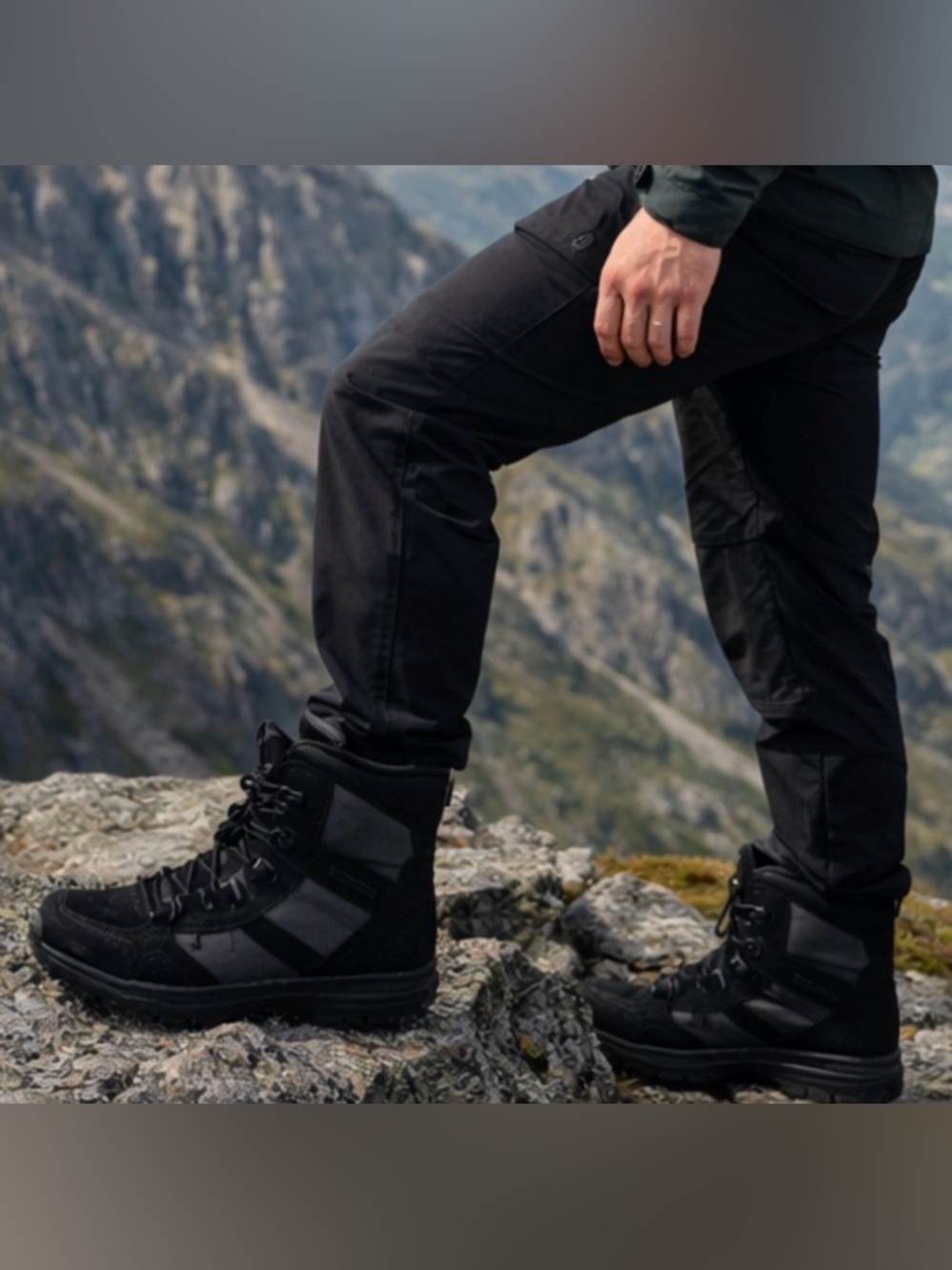 NORTIV8 Tactical Hiking Boots Men’s Size 9 Waterproof Outdoor Black